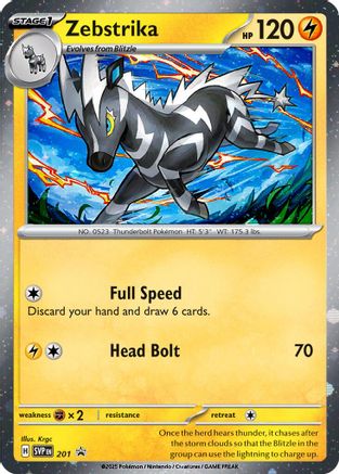 Zebstrika 201 - Holo Rare - Holofoil