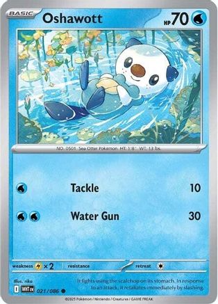 Oshawott 021/086 - Common - Holofoil