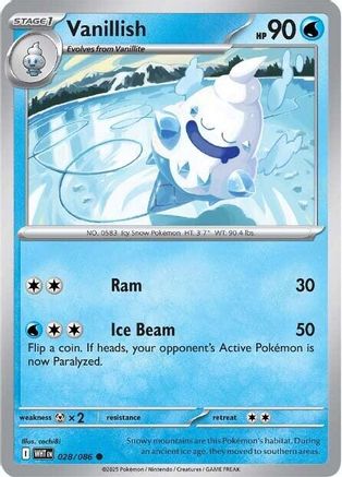 Vanillish 028/086 - Common - Reverse Holofoil
