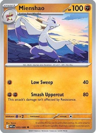 Mienshao 053/086 - Uncommon - Reverse Holofoil