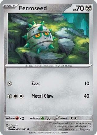 Ferroseed 068/086 - Common - Reverse Holofoil