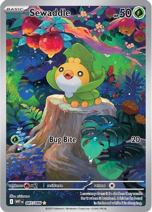Sewaddle 087/086 - Illustration Rare - Holofoil