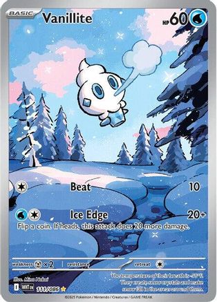 Vanillite 111/086 - Illustration Rare - Holofoil