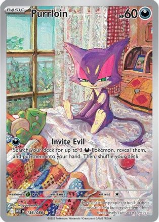 Purrloin 136/086 - Illustration Rare - Holofoil