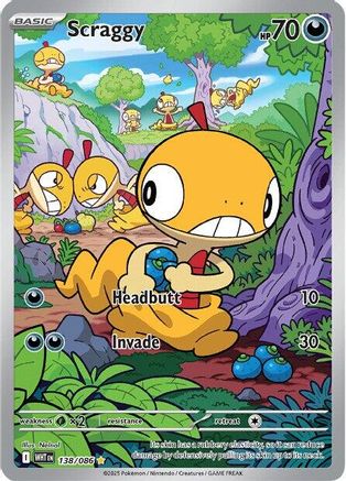 Scraggy 138/086 - Illustration Rare - Holofoil