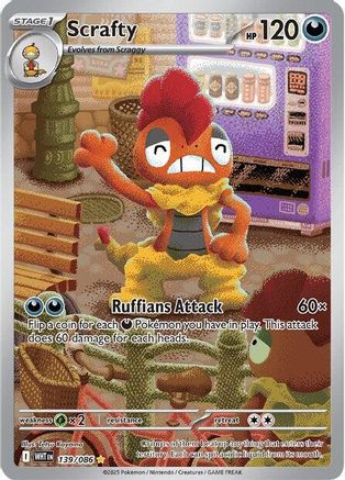 Scrafty 139/086 - Illustration Rare - Holofoil