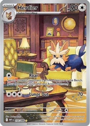 Herdier 155/086 - Illustration Rare - Holofoil