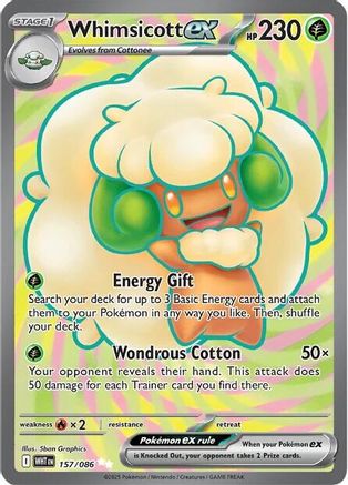 Whimsicott ex 157/086 - Ultra Rare - Holofoil