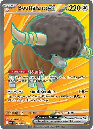 Bouffalant ex 162/086 - Ultra Rare - Holofoil
