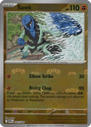 Sawk (Master Ball Pattern) 049/086 - Uncommon - Holofoil