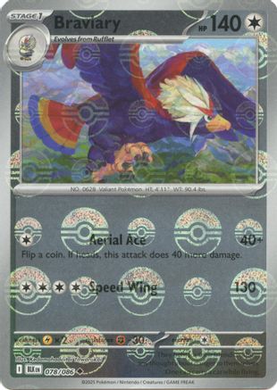 Braviary (Poke Ball Pattern) (078/086) - SV Black Bolt Holofoil
