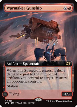 Warmaker Gunship (Extended Art) (EOE-339) - Edge of Eternities