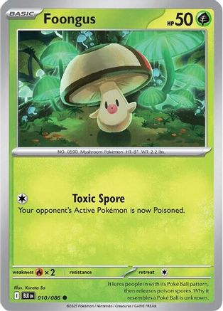 Foongus 010/086 - Common - Reverse Holofoil