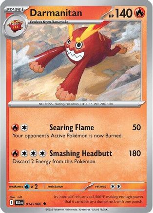 Darmanitan 014/086 - Uncommon - Reverse Holofoil