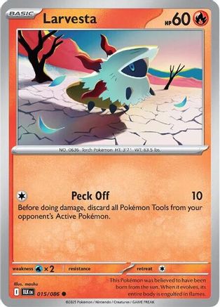 Larvesta 015/086 - Common - Reverse Holofoil