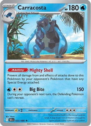 Carracosta 023/086 - Rare - Holofoil