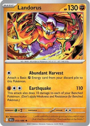 Landorus 053/086 - Rare - Holofoil