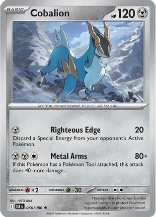 Cobalion 066/086 - Rare - Holofoil