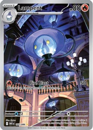Lampent 102/086 - Illustration Rare - Holofoil