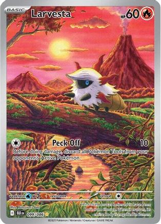 Larvesta 099/086 - Illustration Rare - Holofoil