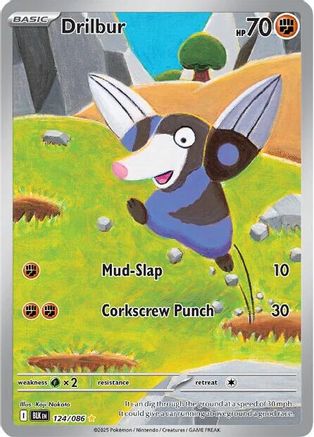 Drilbur 124/086 - Illustration Rare - Holofoil