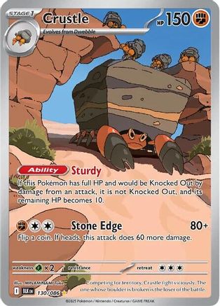 Crustle 130/086 - Illustration Rare - Holofoil