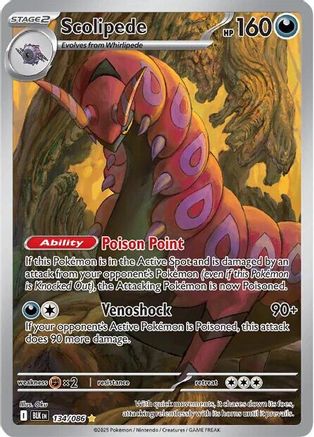 Scolipede 134/086 - Illustration Rare - Holofoil