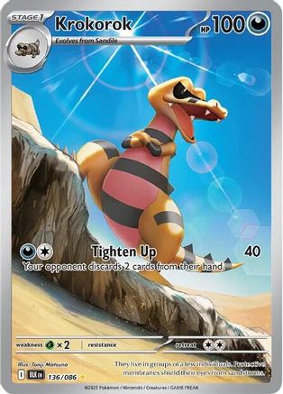 Krokorok 136/086 - Illustration Rare - Holofoil