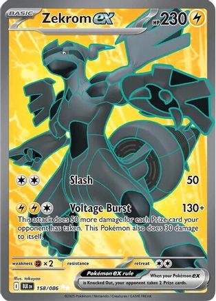 Zekrom ex 158/086 - Secret Rare - Holofoil