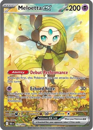 Meloetta ex 167/086 - Special Illustration Rare - Holofoil