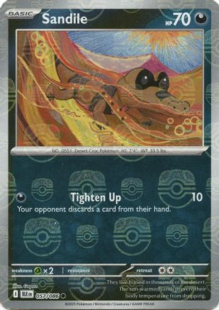 Sandile (Master Ball Pattern) 057/086 - Common - Holofoil