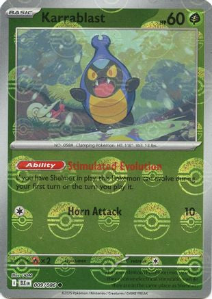 Karrablast (Poke Ball Pattern) 009/086 - Common - Holofoil