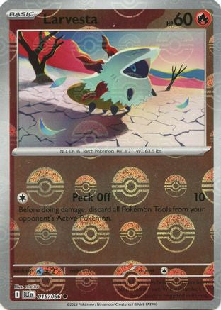 Larvesta (Poke Ball Pattern) 015/086 - Common - Holofoil