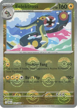 Eelektross (Poke Ball Pattern) 032/086 - Uncommon - Holofoil