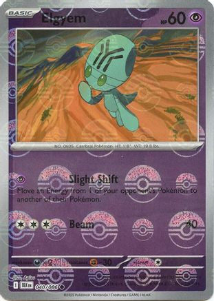 Elgyem (Poke Ball Pattern) 040/086 - Common - Holofoil