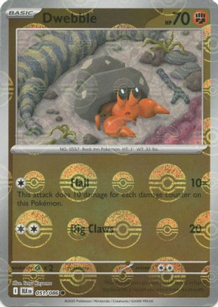 Dwebble (Poke Ball Pattern) 051/086 - Common - Holofoil