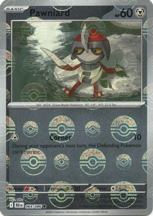Pawniard (Poke Ball Pattern) 064/086 - Common - Holofoil