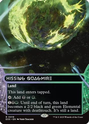 Hissing Quagmire (0019) (Borderless) (EOS-019) - Edge of Eternities: Stellar Sights Foil