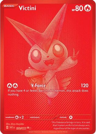 Victini 172/086 - Black White Rare - Holofoil