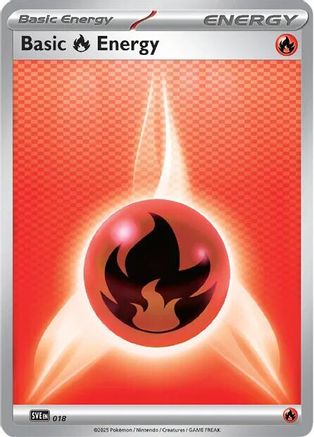 Basic Fire Energy 018 - Common - Reverse Holofoil