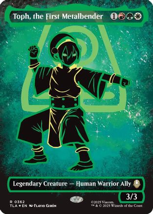 Toph, the First Metalbender (Borderless Battle Pose) (TLA-362) - Avatar: The Last Airbender