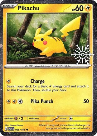 Pikachu 025/165 - Common - Holofoil