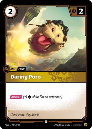 Daring Poro 210/298 - Common - Foil