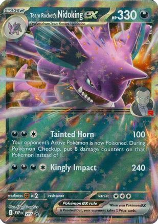 Team Rocket's Nidoking ex 217 - Promo - Holofoil