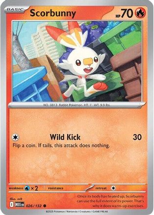 Scorbunny 026 - Common - Reverse Holofoil