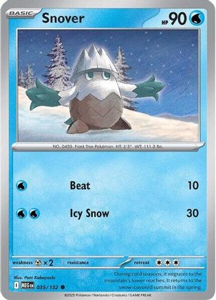 Snover 035/132 - Common - Reverse Holofoil