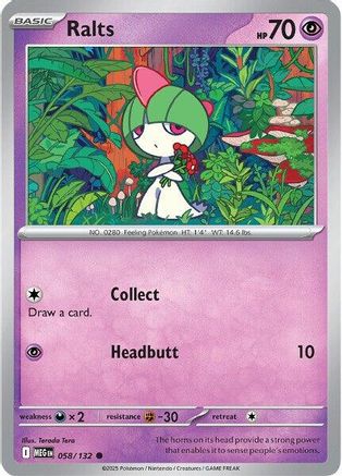 Ralts 058 - Common - Reverse Holofoil