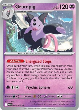 Grumpig 063 - Uncommon - Reverse Holofoil