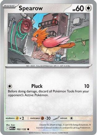 Spearow 102/132 - Common