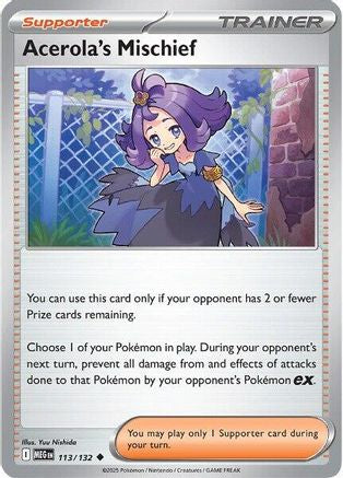 Acerola's Mischief 113/132 - Uncommon - Reverse Holofoil